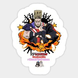 T7 Chicken Paul Sticker